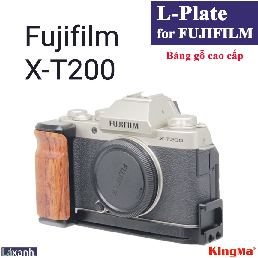 Fujifilm X-T200 XT200 | L-plate แนวตั้งหมุนกรอบป้องกันผู้ถือ handcase hand grip Lplate L วงเล็บ Fuji