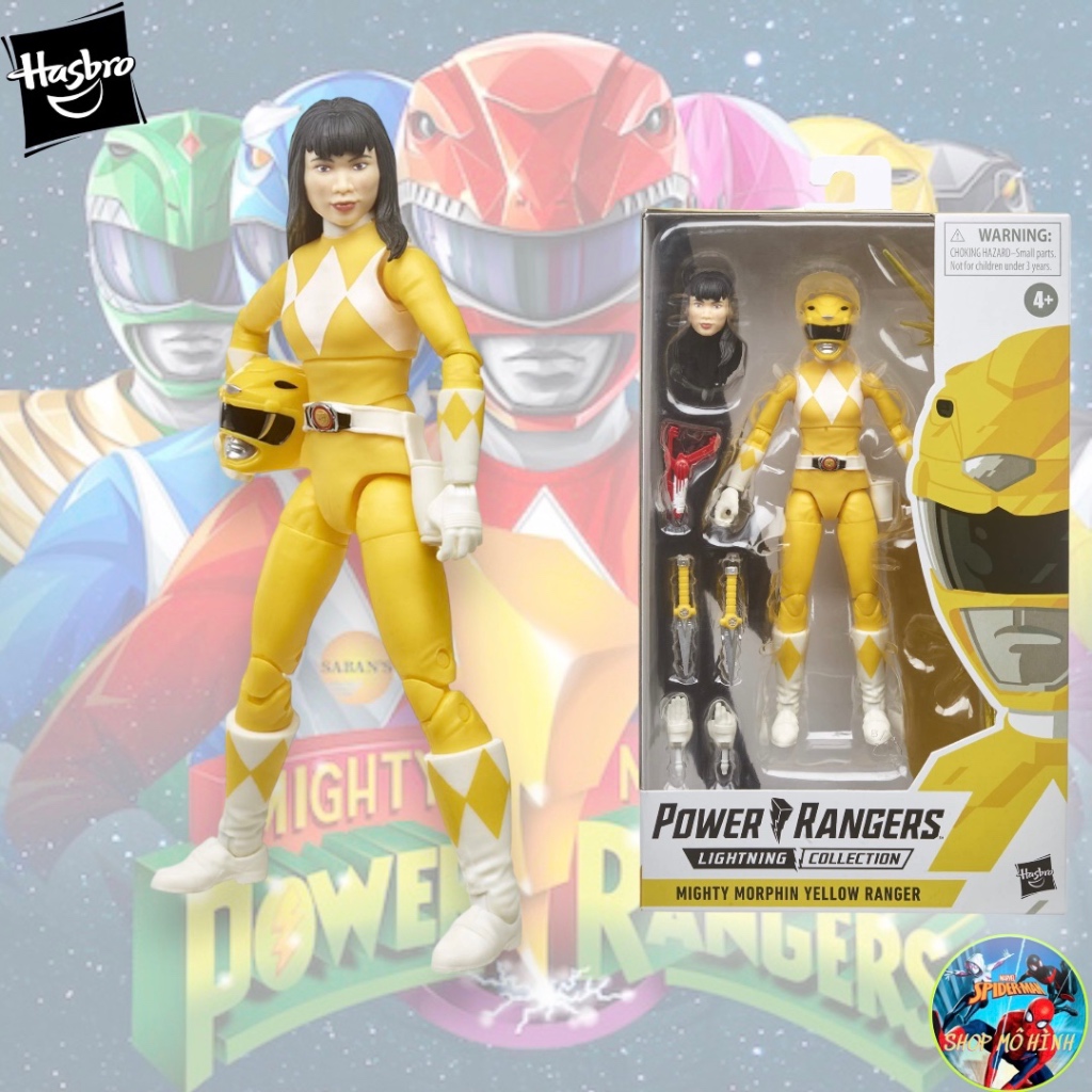 Power Ranger Lightning Collection Mighty Morphin Yellow Ranger Hasbro Golden Morphin Model