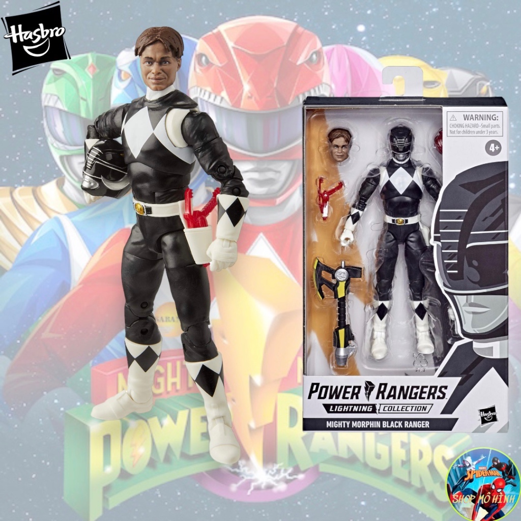Power Ranger Lightning Collection Mighty Morphin Black Ranger Hasbro Black Superman Morphin