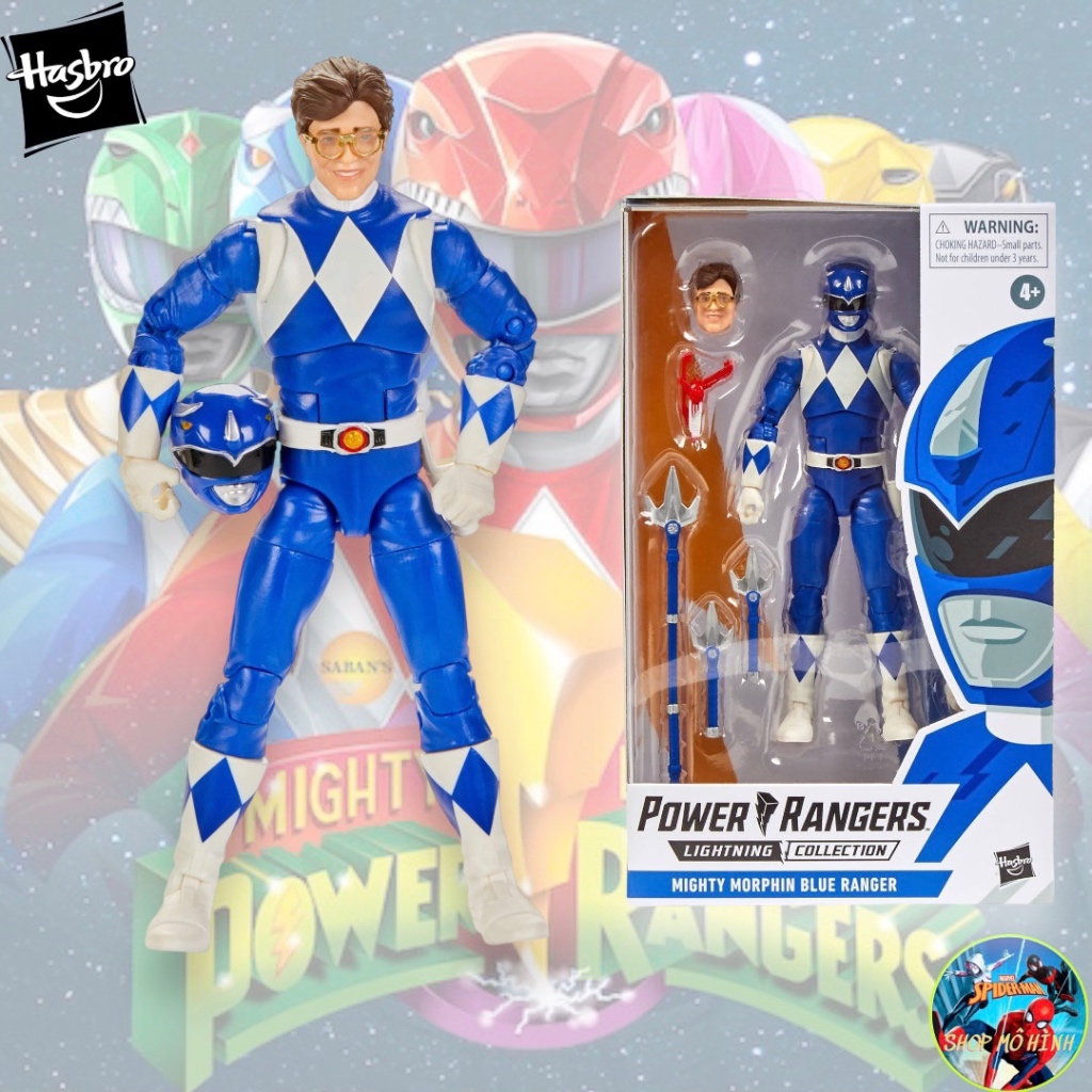 Power Ranger Lightning Collection Mighty Morphin Blue Ranger Hasbro Blue Superman Morphin