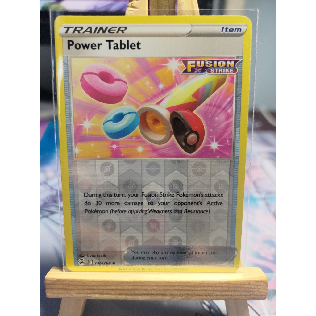 [KW2 Pokemon ] [EN ] Pokemon Trainer Item Power Tablet Card - 236 / 264 - ไม ่ ธรรมดา