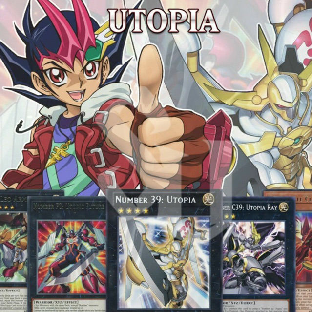 Yugioh - เด็ค Utopia Zexal ของญี่ปุ่นพร้อมแกนเต็มและเสริม