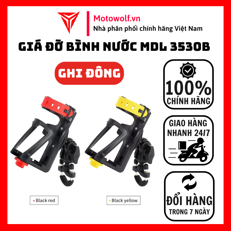 Motowolf MDL 3530B ที่วางขวดน้ําแบบแฮนด์ - ของแท้ Motowolf Vietnam