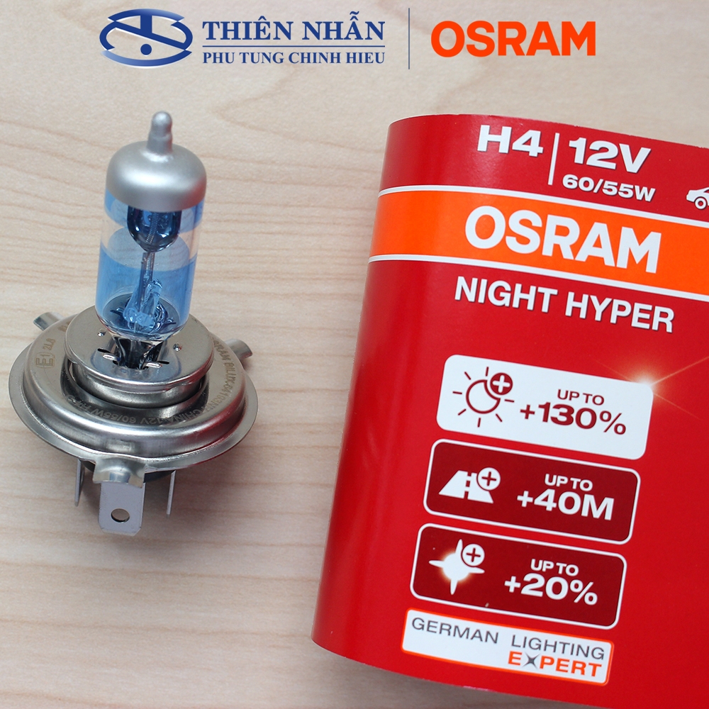 HALOGEN OSRAM H4 หลอดไฟสําหรับ Vios, Innova, Ranger, Xpander, SH, CBR 150/250 64193NH-HCB 60/55W 12V
