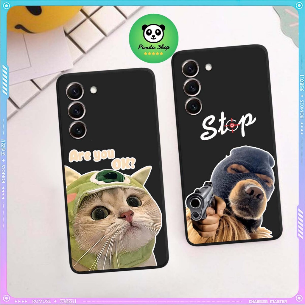 (เคสแท้) Samsung S23 / S23 PLUS / S23 ULTRA Square Edge การป้องกันสีส้ม / กันกระแทก