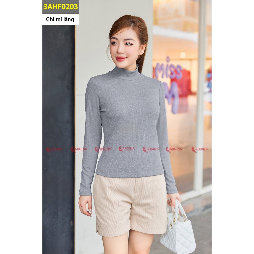 เสื้อแจ็คเก็ตความร้อนของผู้หญิง CARDINA หนา 5 ซม. คอปก Slim Fit อ่อนเยาว์รูป 3AHF02
