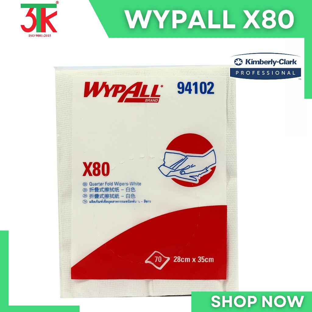 WYPALL X80 กระดาษดูดซับน้ํามันและสารเคมีอุตสาหกรรม รหัส 94102