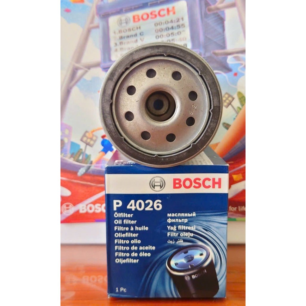 BOSCH P4026 กรองน้ํามันเครื่องสําหรับ MG MG5 1.5 เครื่องยนต์เบนซิน (20- ) ZS 1.5 เครื่องยนต์เบนซิน (