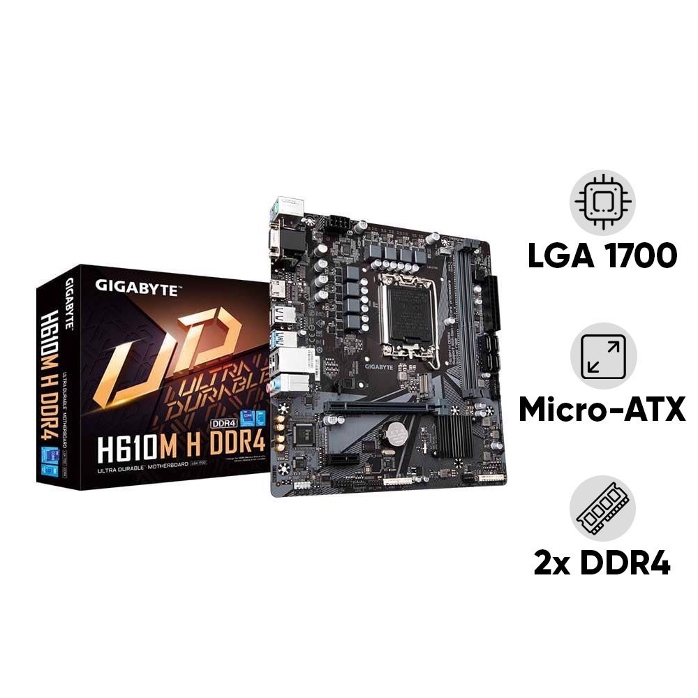 เมนบอร์ด Gigabyte H610M H DDR4 ของแท้