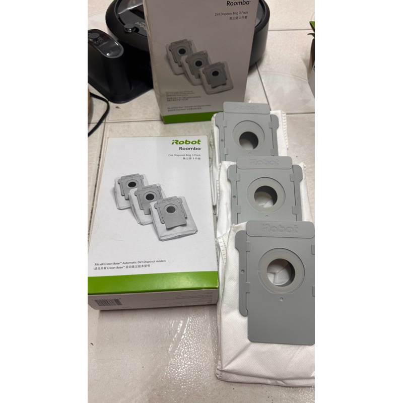 Combo ถุงขยะแท้ 100% ใหม่ 3 ใบ ใช้สําหรับ irobot roomba i7-j7-s9