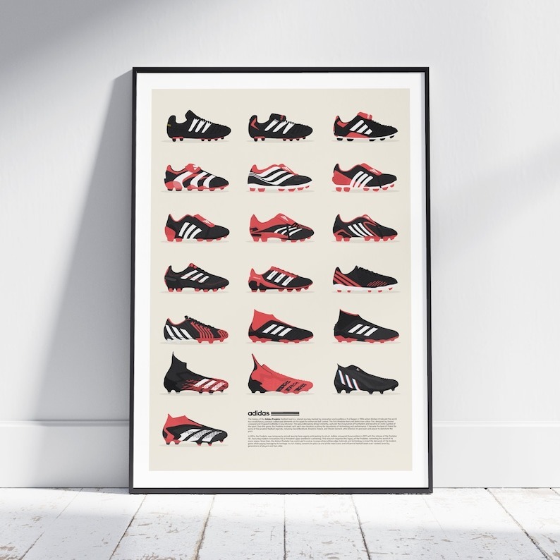 Adidas Predator Football Boots Print Timeline
