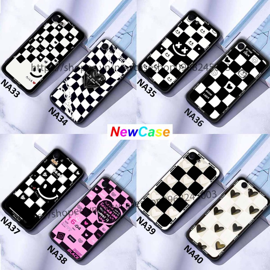 เคส Vivo Y53 / Y55 2015 / Y71 / Y81 / Y55S / X5 PRO TPU ขอบสี่เหลี่ยมปกป้องโทรศัพท์ในลายตารางหมากรุก