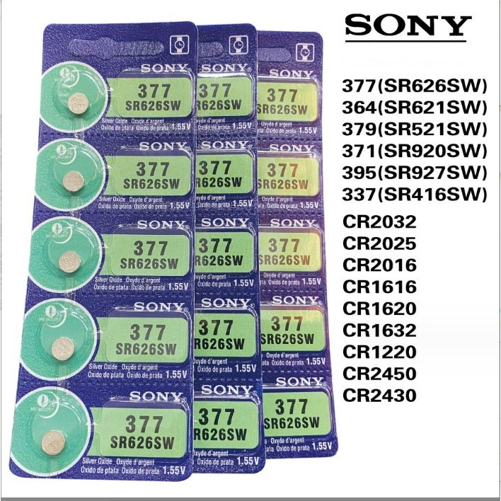 SONY แบตเตอรี่นาฬิกา SR416SW / SR521SW / SR621SW / SR626SW / SR920SW / SR927SW