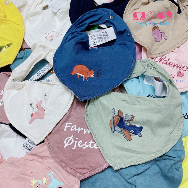 (A1) (ลิงค์ 2) NAME.IT เอี๊ยมผ้าสักหลาด ผ้ากันเปื้อนสามเหลี่ยมมาตรฐาน surplus สุดน่ารักสําหรับเด็กทา