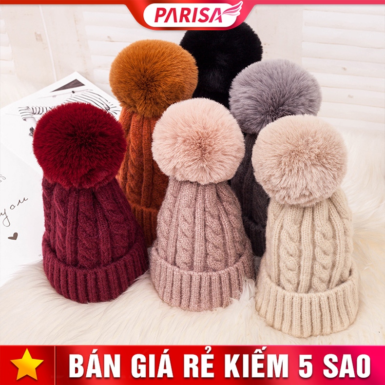 หมวกไหมพรมผ้าฝ้ายเมฆอบอุ่นน่ารัก P2413