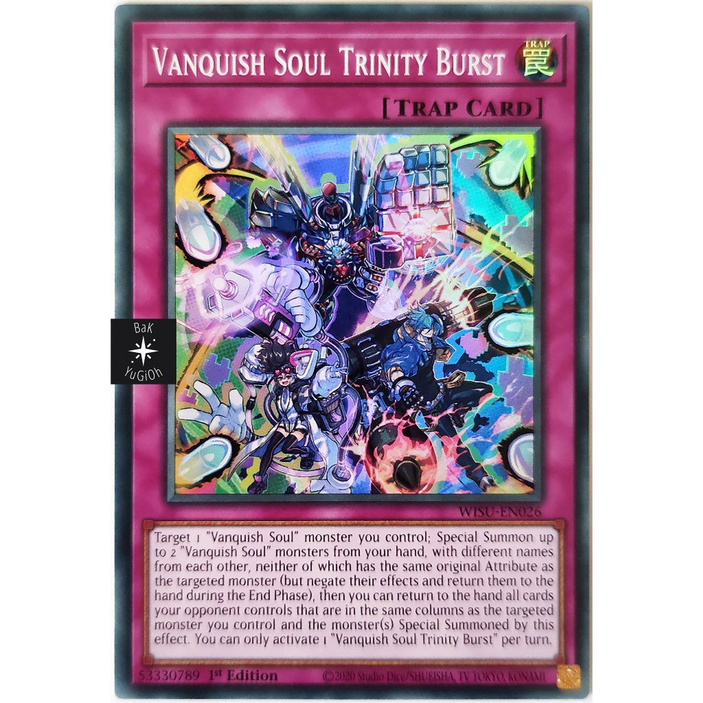 YU-GI-OH! [การ์ดต้นฉบับ] Vanquish Soul Trinity Burst |EN| สุด ๆ หายาก