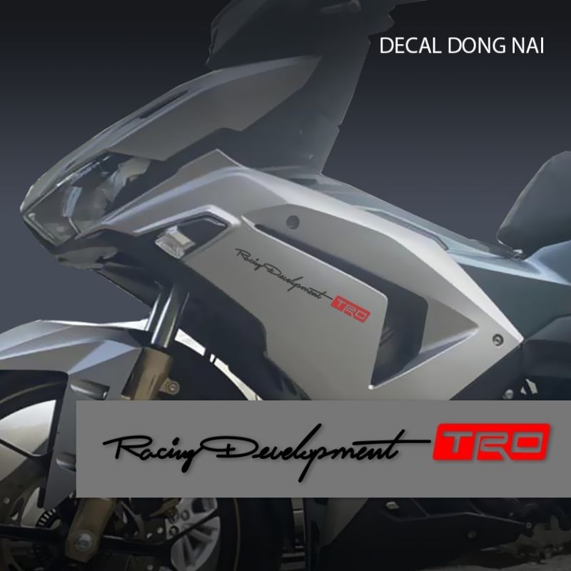 สติ๊กเกอร์ RACING Development TRC สําหรับตกแต่งมอเตอร์ไซค์