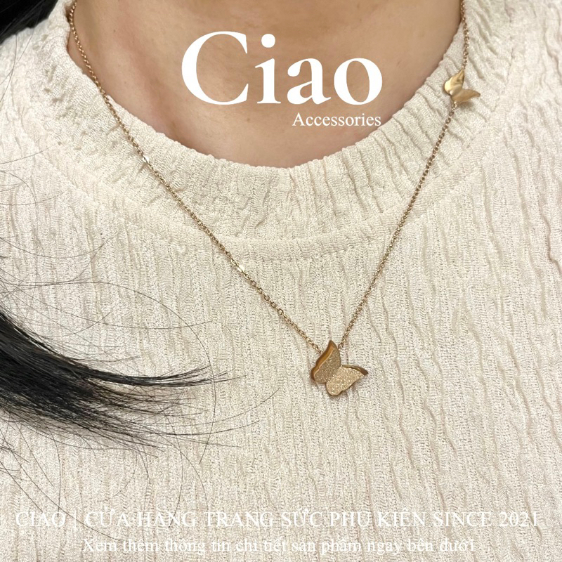 Lufie Ciao Phalaenopsis สร้อยคอ/สร้อยคอสแตนเลสไทเทเนียม Lufie Ciao Phalaenopsis