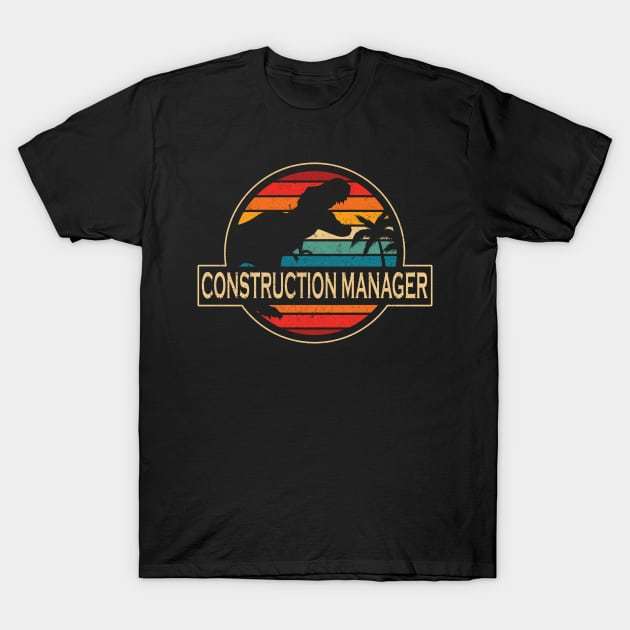 Robot Devastator Construction Manager Dinosaur TShirt - TEE146
