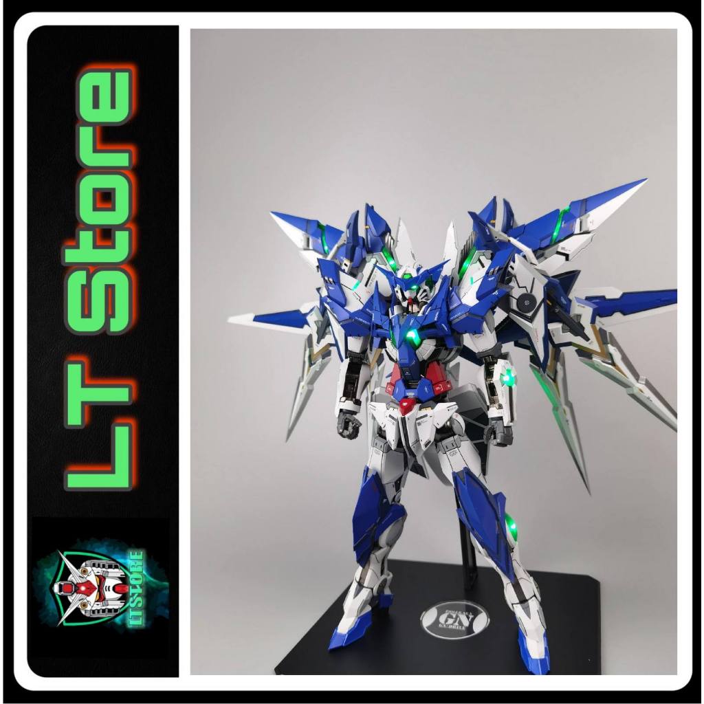 Metal Build MB 1/60 Amazing Exia STEEL LEGEND รุ่น (พร้อมกล่อง LED รวมหลอดไฟ LED แบบชาร์จไฟได้ 9 ดวง