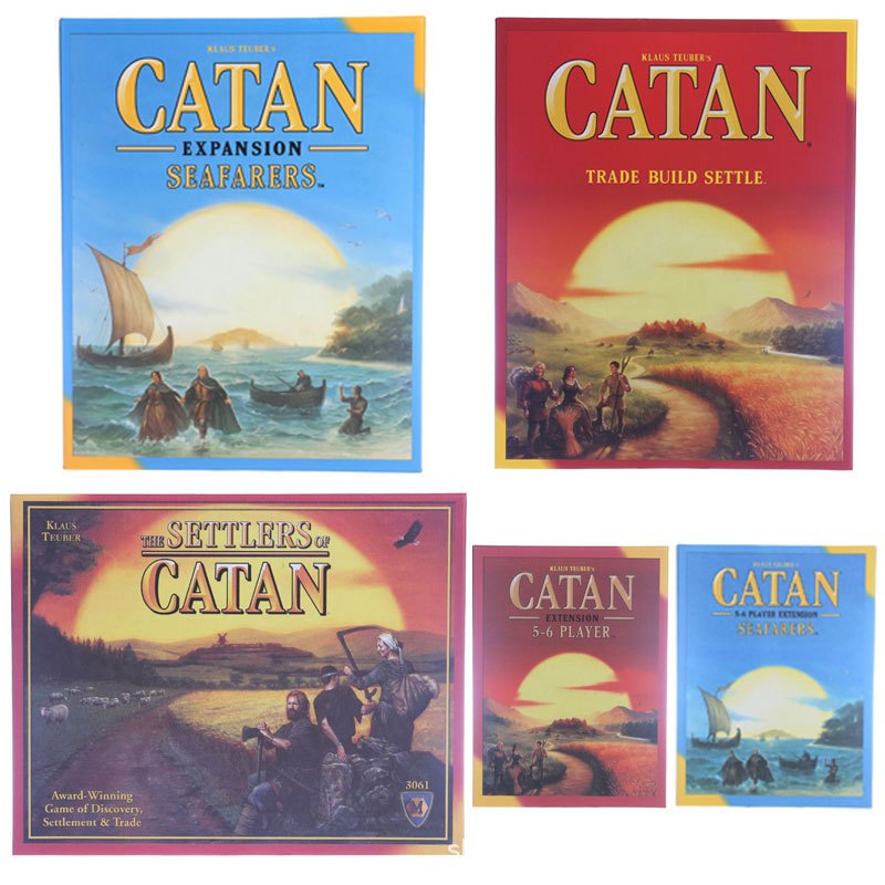Catan และการขยายตัว – Catan Boardgame & Expansion (Trade Build Settle) - เวอร์ชันภาษาอังกฤษคุณภาพสูง