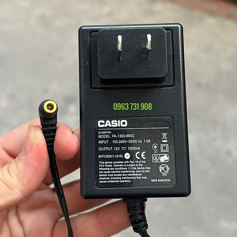 Casio Power Adapter CTK-6000 CTK-6200 12v เข ็ ม Pin
