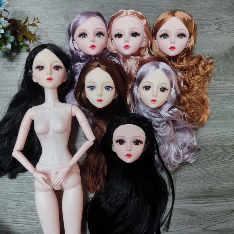 ตุ๊กตา บีเจดี 1/3 ตุ๊กตาเจ้าหญิงสูง 60 ซม. พร้อมข้อต่อ 18 ชิ้น และหน้าสวย แถมสร้อยคอ