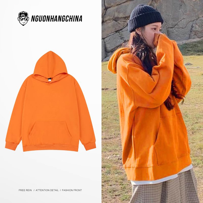 Nelly Heybig เสื้อฮู้ดสีส้มธรรมดา