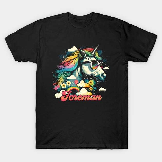 Rainbow Engineer T-Shirt Unicorn Foreman TShirt 1 - TEE83