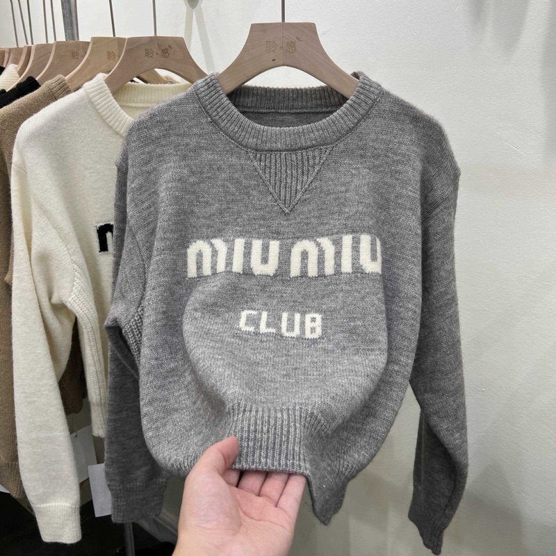 เสื้อสเวตเตอร์ทอ Miumi ของกวางโจวพรีเมี่ยม