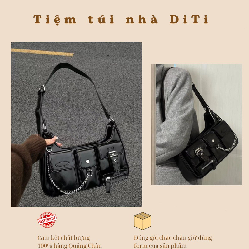 Y2K 2023 กระเป๋าสะพายโซ่หลายกระเป๋า