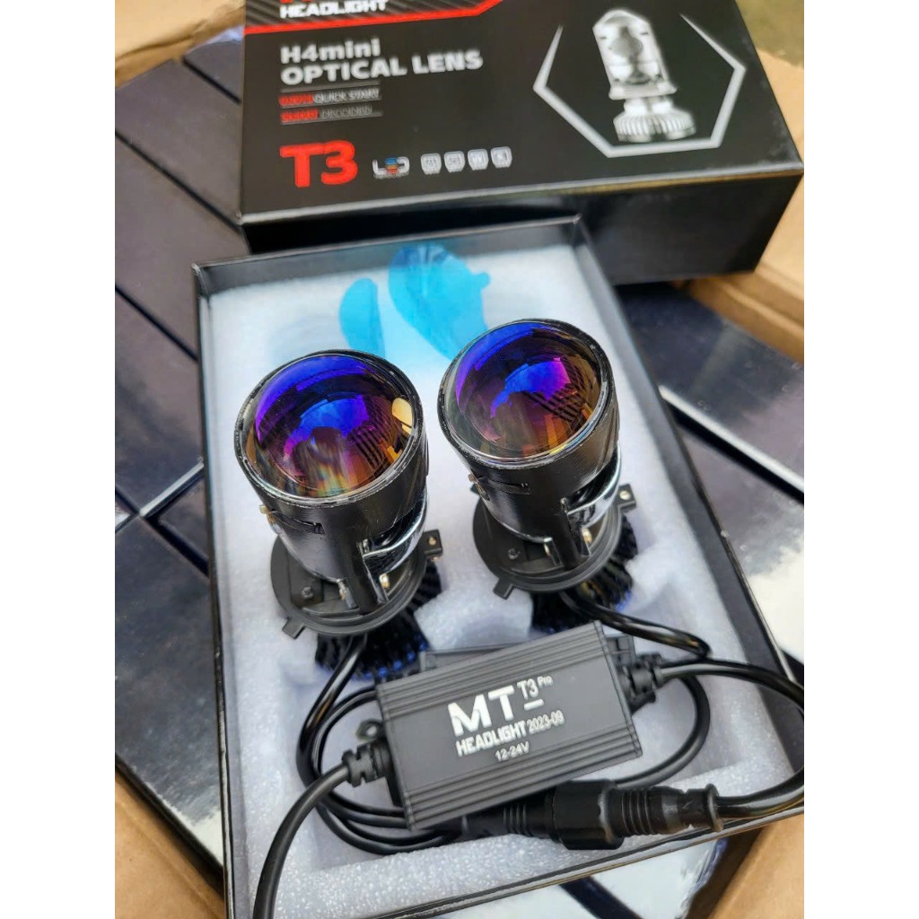 ซื้อตอนนี้ [RBHL2001/06/16] T9/T40/T3 LED ไฟหน้าสําหรับรถยนต์และรถจักรยานยนต์, H4 FOOTAGE 12-24 Vol, VOLT สําหรับ 1 BALL