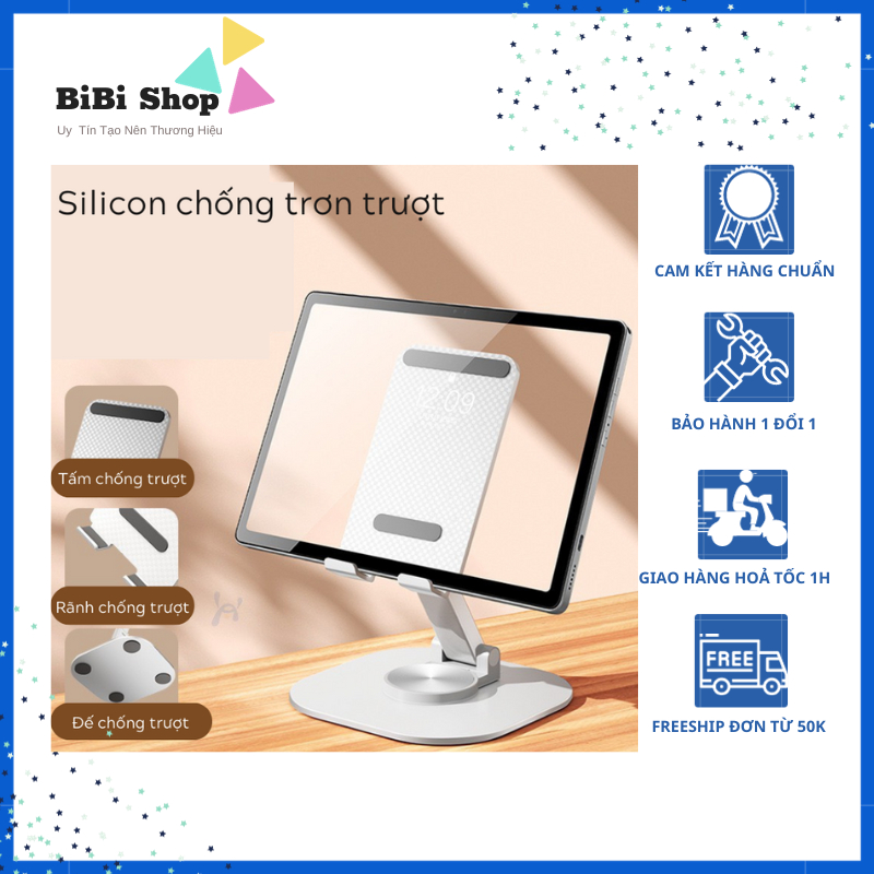 สะดวก ขาตั้งพับหมุนได้ 360 องศาอัจฉริยะสําหรับโทรศัพท์ แท็บเล็ต แล็ปท็อป - รหัส 06 (BI SHOP)