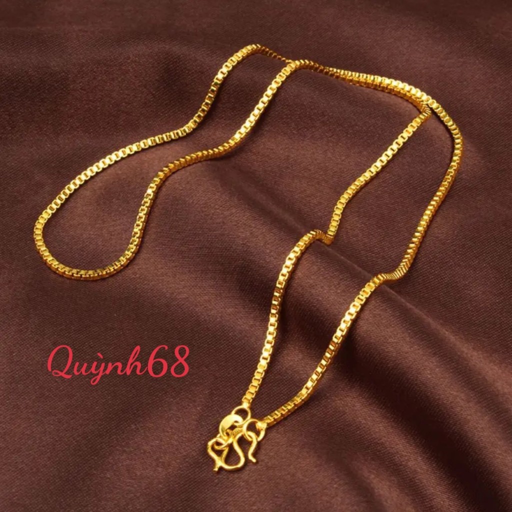 สร้อยคอผู้หญิงชุบทอง ชิ้นเล็ก Quynh68DTS0737