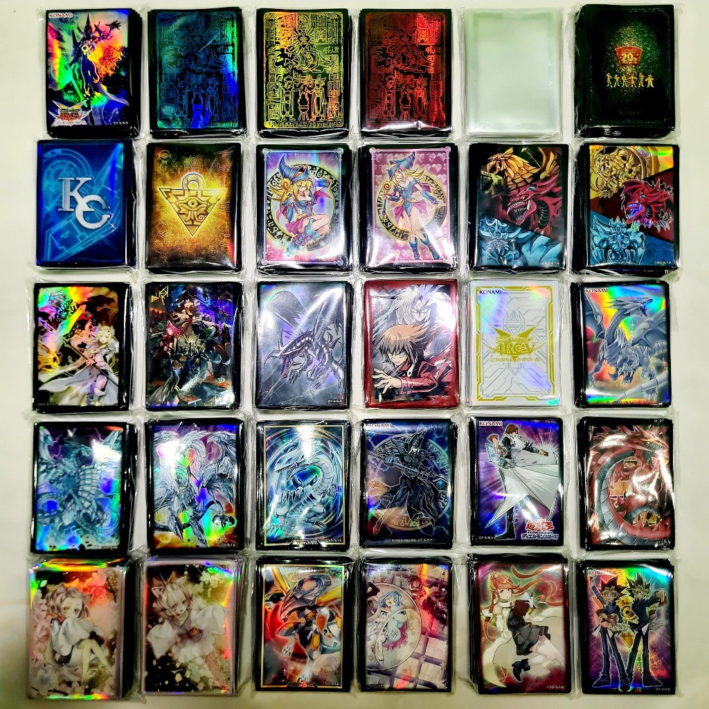 [COMBO of 5 PCS] คอลเลกชันการ์ด Double Sleeve 100 ชิ้นเพื่อปกป้องการ์ด yugioh - ของแท้ KONAMI - ขนาด