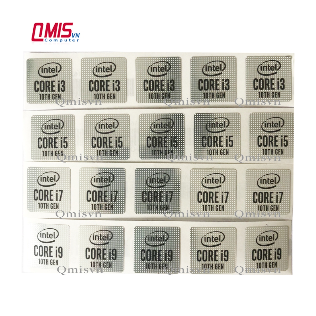 01 ชิ้น INTEL CORE LOGO STAMPS I3 I5 I7 I9 GENERATION 10, GEN 10 - INTEL CPU STAMPS สําหรับ PC LAPTO