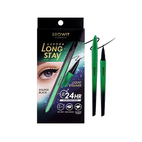 Browit By Nongchat Aurora Long Stay Eyeliner Super Black 0.5g