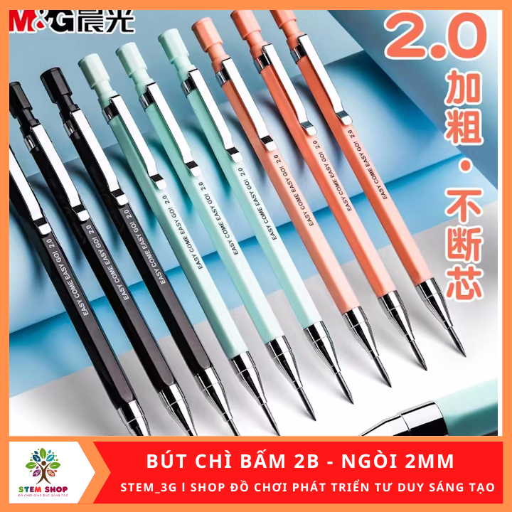 [Pop Selling Pencil ] 2mm 2B Nib Pencil + 2 Replacement Nib Box, สําหรับนักเรียนชั ้ นประถมศึกษาปีที ่ 1