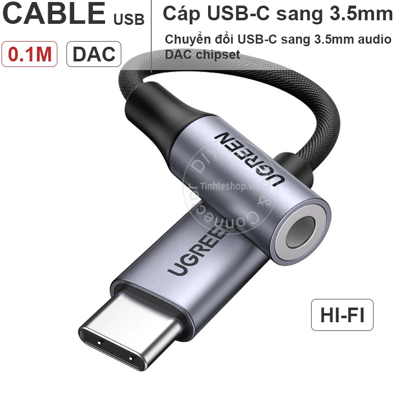 USB C ถึง 3.5 มม. DAC Ugreen 80154