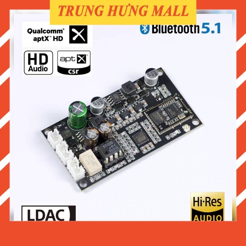 วงจรถอดรหัสเสียง Bluetooth 5.1 QC5125 ESS9018, ESS9028, ESS 9038K2M