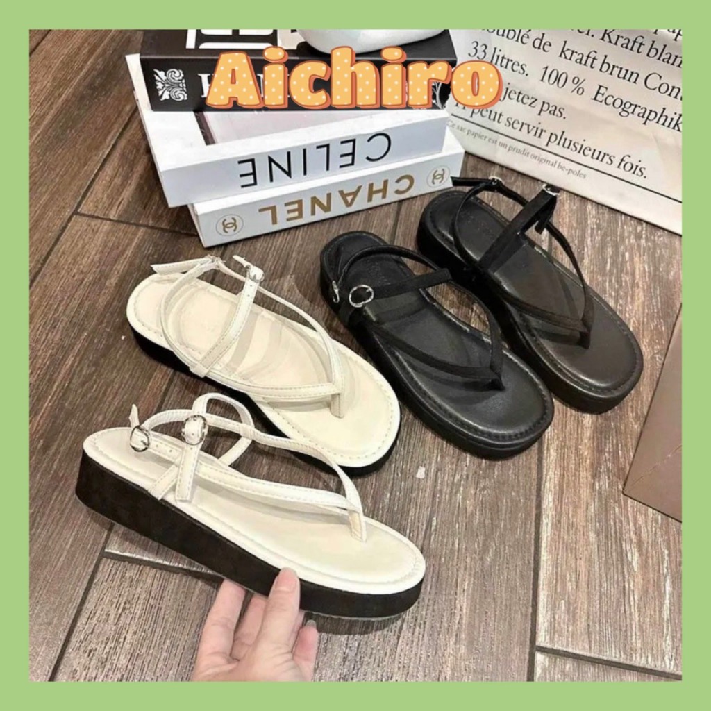 ออลจัง รองเท้าแตะ พิมพ์ 1 - รองเท้าแตะคีบส้นสูงมาตรฐานกวางโจวเทรนด์มาแรงรุ่นใหม่