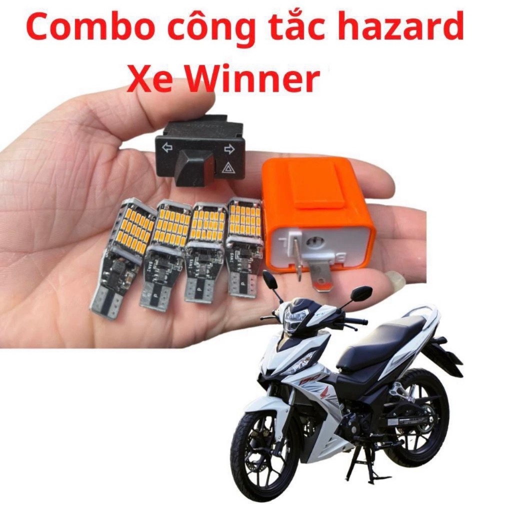 Hazard winner x, winner v1 พร้อม t15 ไฟเลี้ยว flasher กระพริบ 4 หลอด