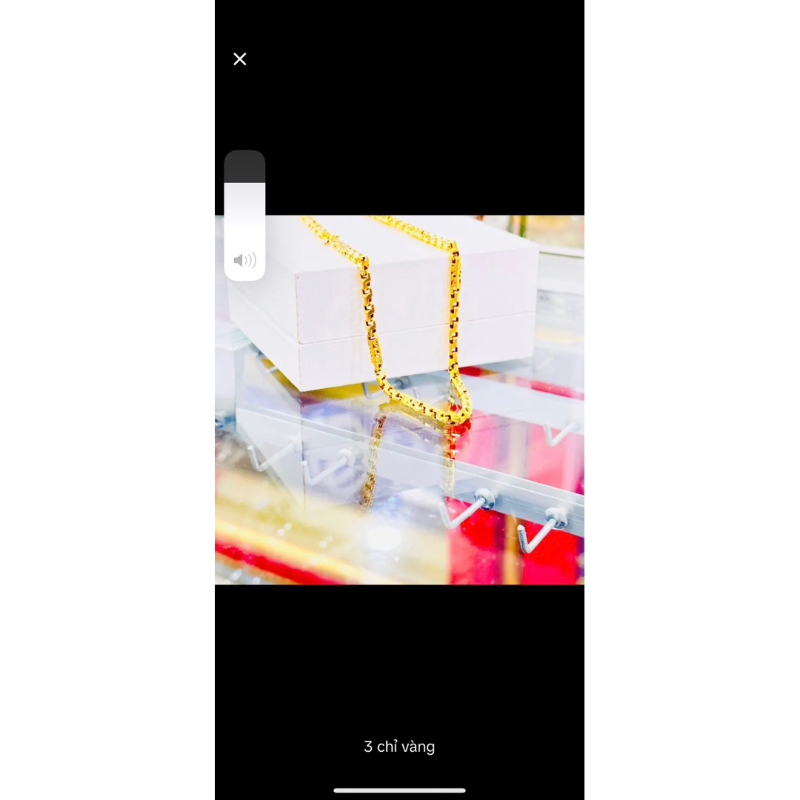 HQ3C สร้อยคอจานทองสีเงิน