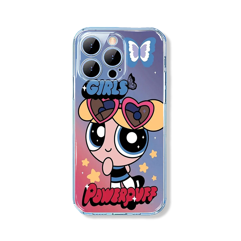 Pow.er.puf,f Girl เคสไอโฟนใสสําหรับ iphone 7/7plus/8/8plus/x/xr/xs/11/12/13/pro/max/promax/14/pro/ma