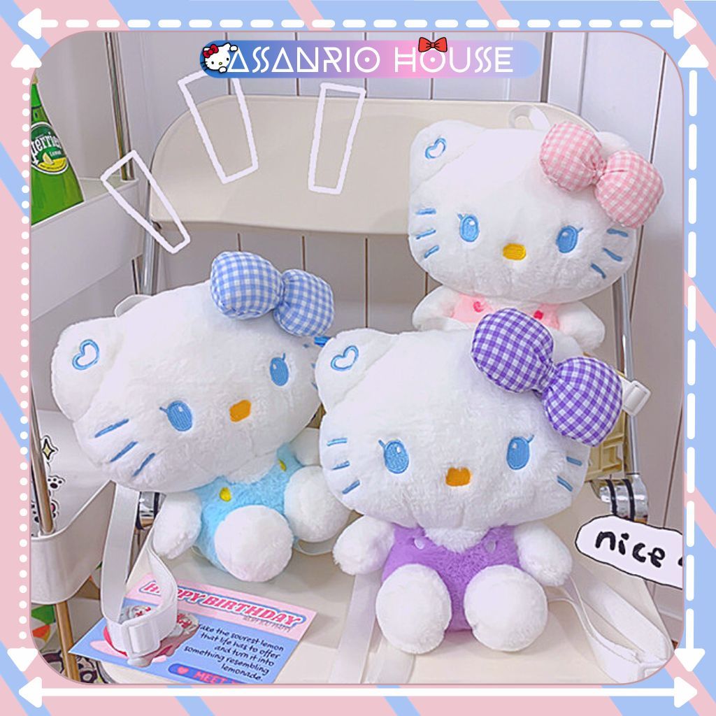 Hello Kitty Mini Cartoon Teddy Bear Backpack Sanrio Lolita Super cute - ASANRIO HOUSE Teddy Bear Bag
