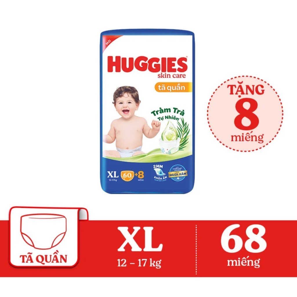 Huggies Dry Diaper Pants Tea Tree Flavour XL60 - ออลเวย์เฟรช