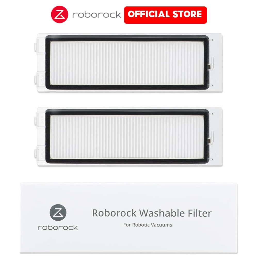 เปลี่ยนชุดกรอง Hepa (02 ชิ้น) สําหรับ Roborock Q Revo 5V1, 5AE,C Pro, Edge, CurV เครื่องดูดฝุ่นหุ่นย
