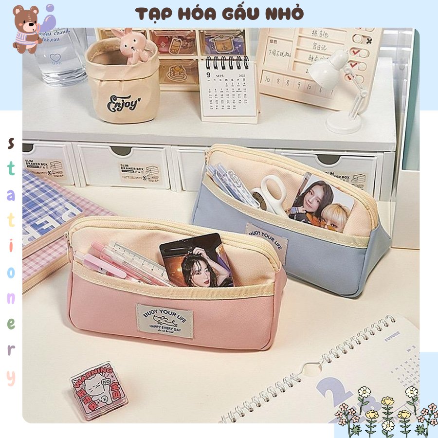 ENJOY YOUR LIFE HAPPY EVERY DAY PEN BAG - แตะโฮ