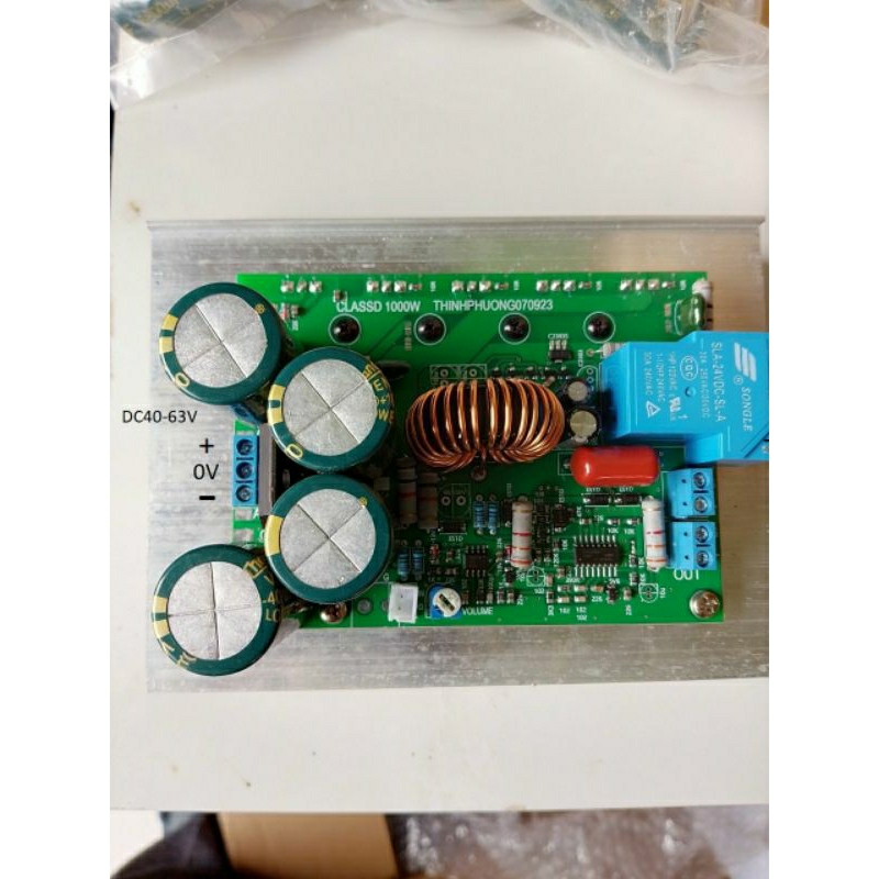 วงจรไฟฟ้า Classd 1000w (irs2092s, 4 ของแท้ irfb5615 fet. ตัวเก็บประจุ 4 6800/63v วิ่งแหล่งจ่ายไฟคู่ 