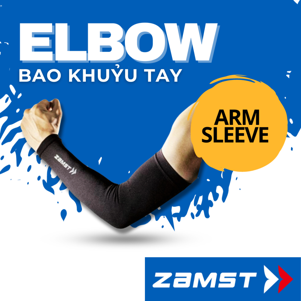 ของแท้ ARM SLEEVE ZAMST ARM กล้ามเนื้อป้องกันกีฬา SLEEVE ผ้าพันแผล